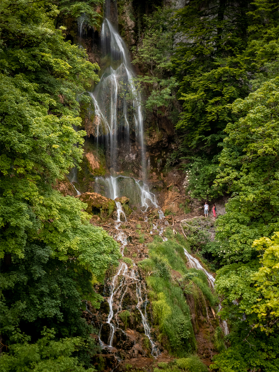 Bad Urach Waterfall, Germany, Drone fotografie